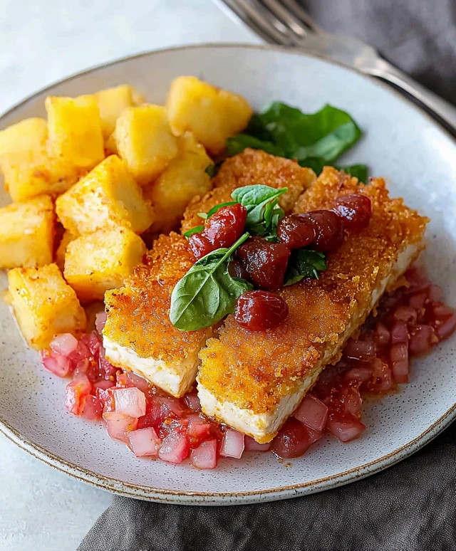 escalope de tofu croustillante
