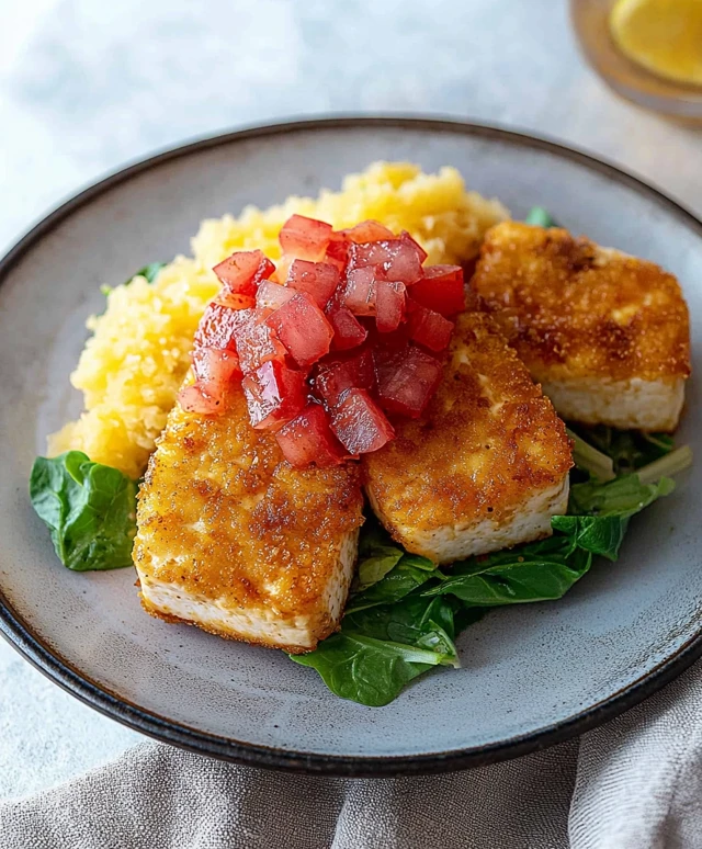 escalope de tofu croustillante