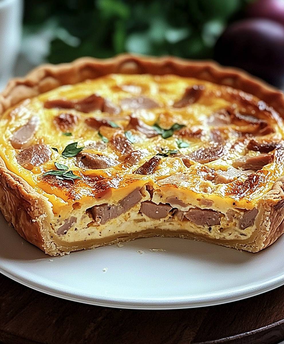 Quiche thon fromage gourmande