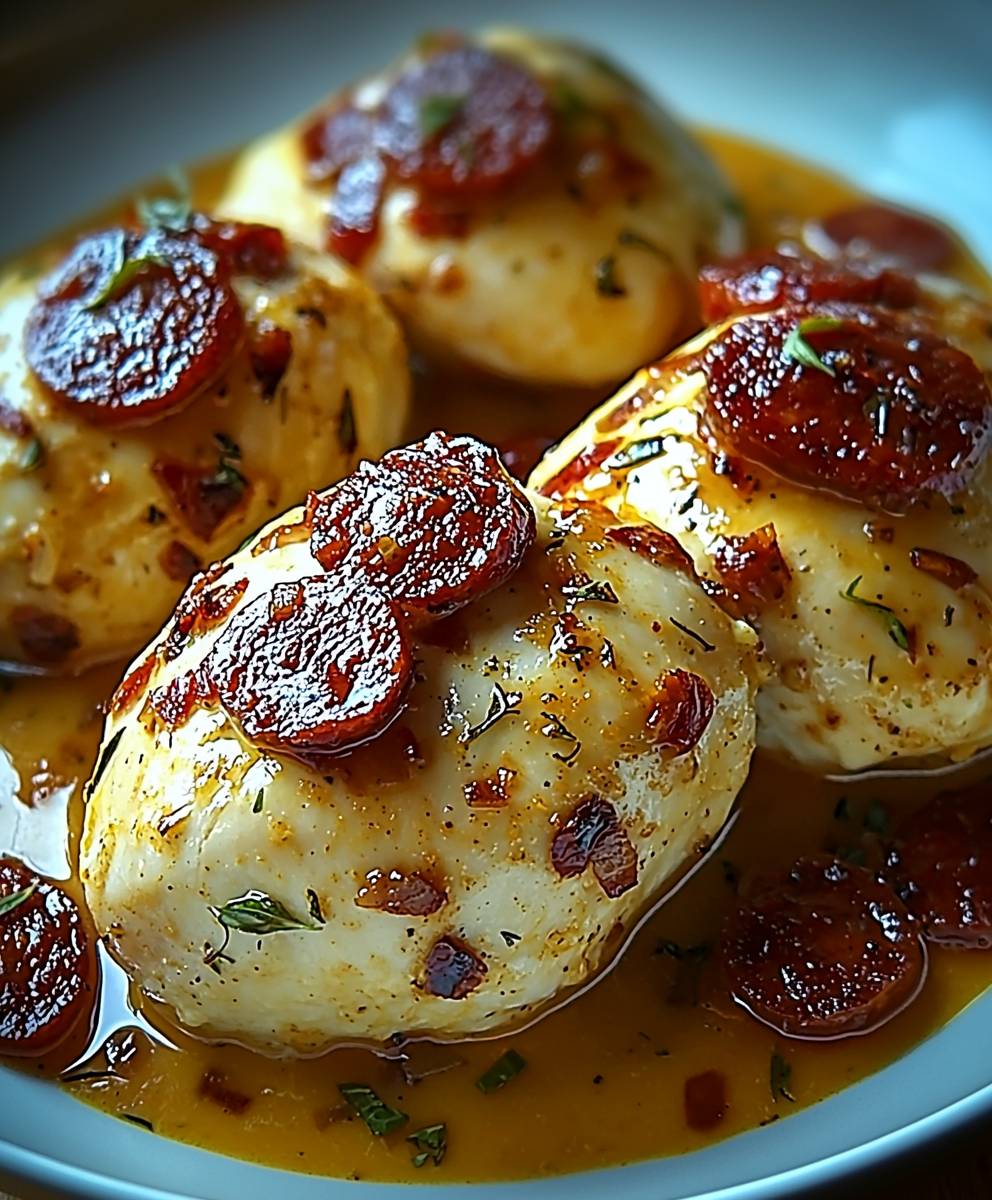 Poulet crémeux chorizo
