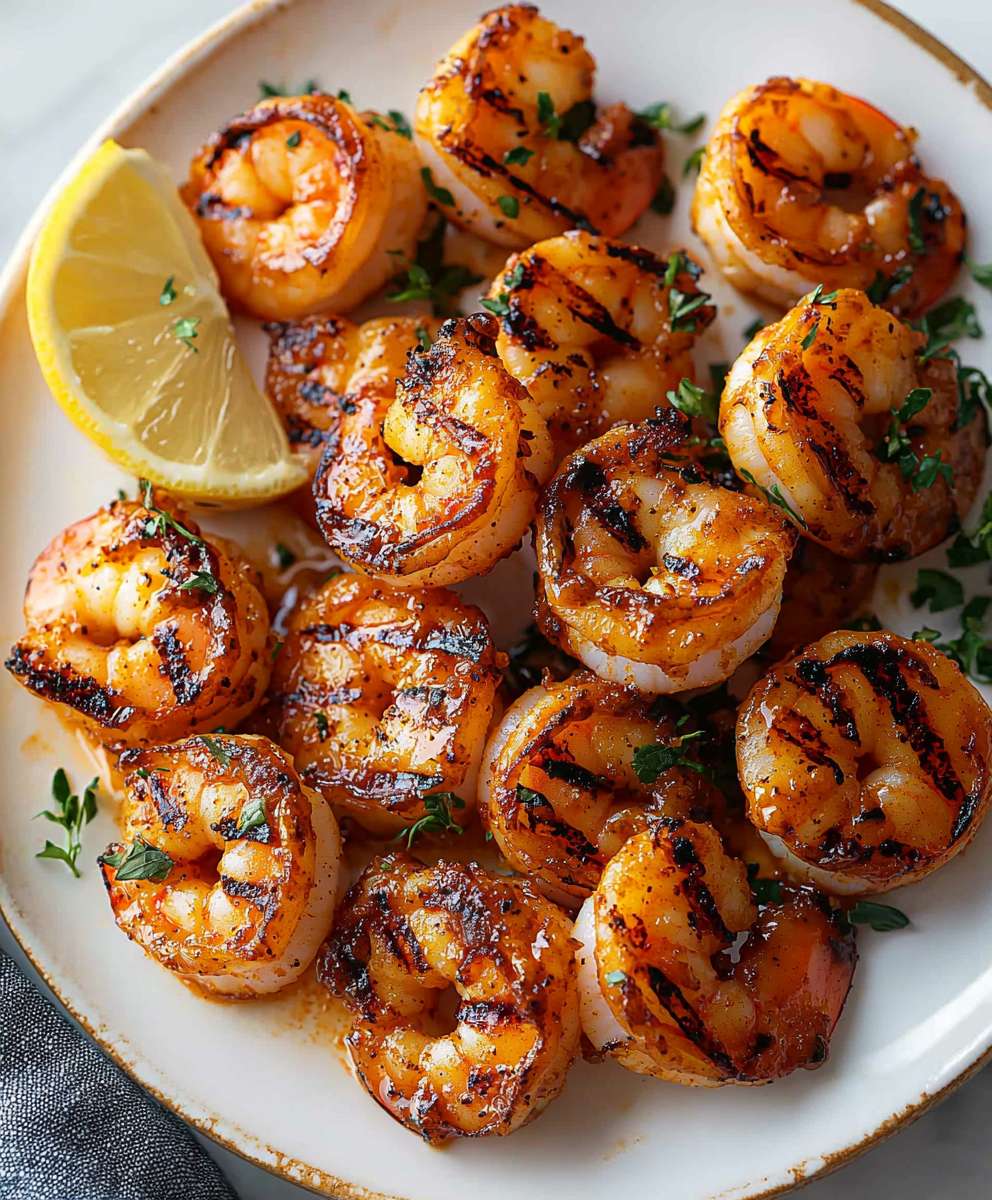 Crevettes grillées au barbecue