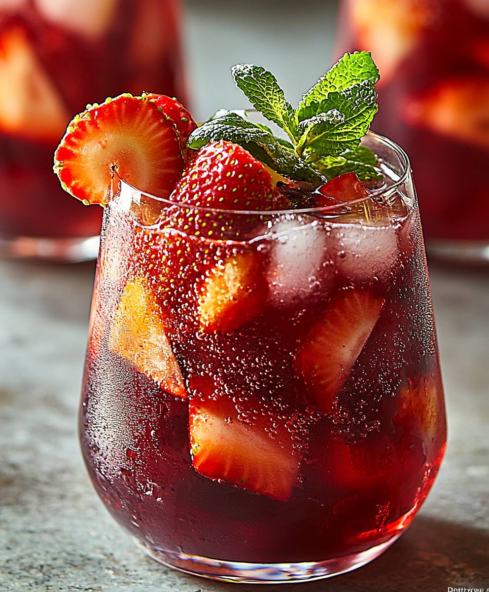 Sangria fraises épicées