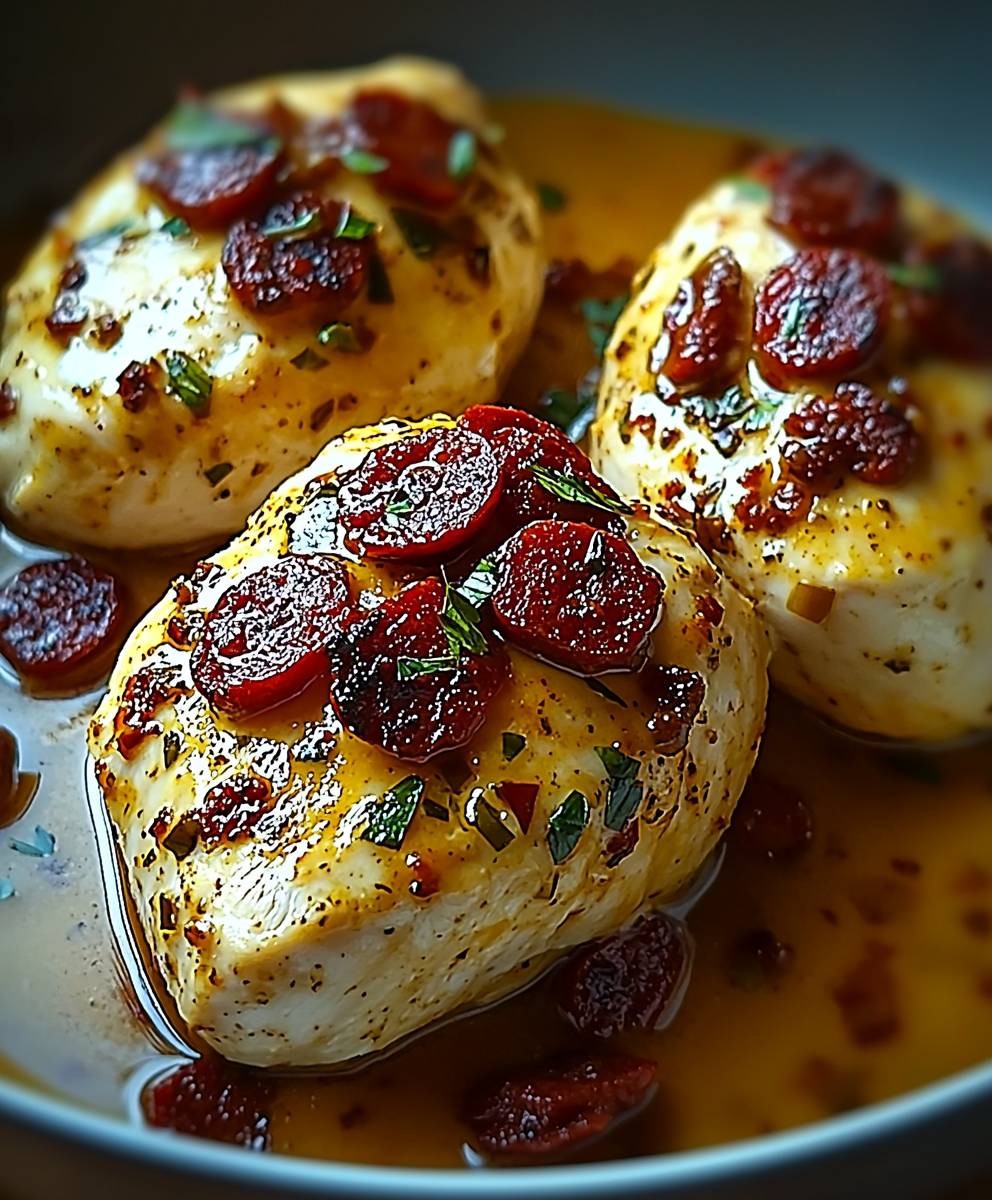 Poulet crémeux chorizo