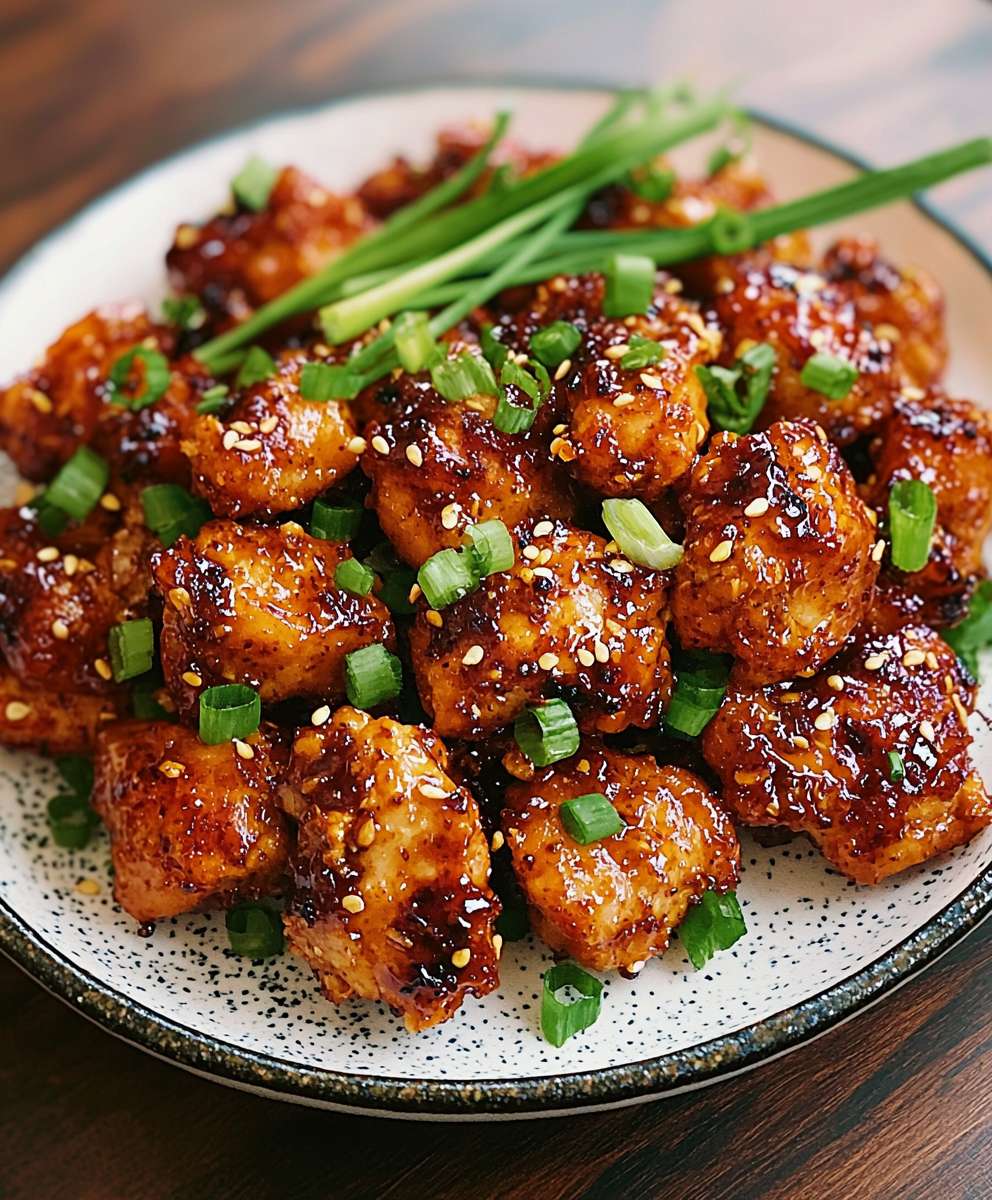 Poulet miel ail épicé