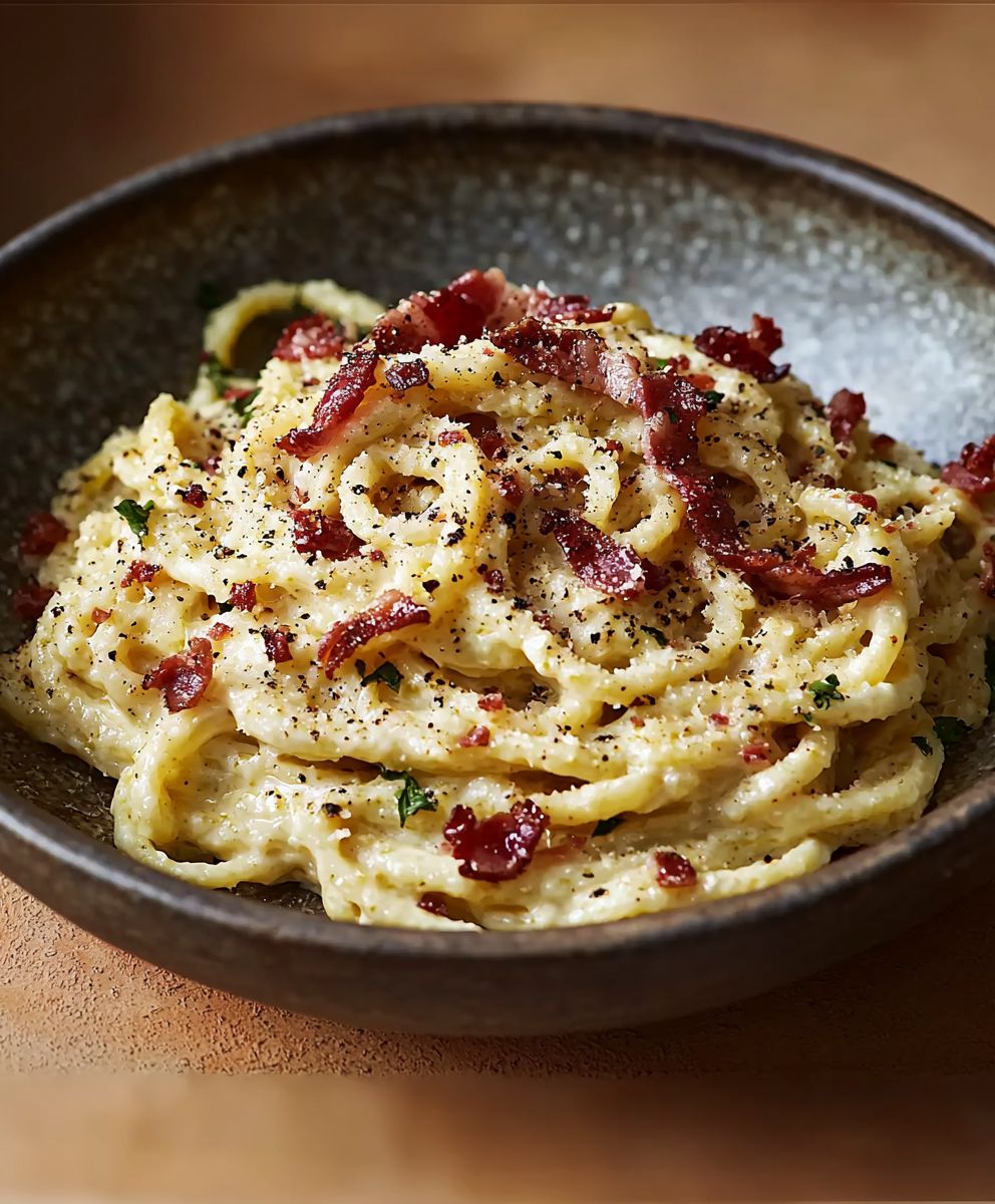 Cacio e Pepe au bacon