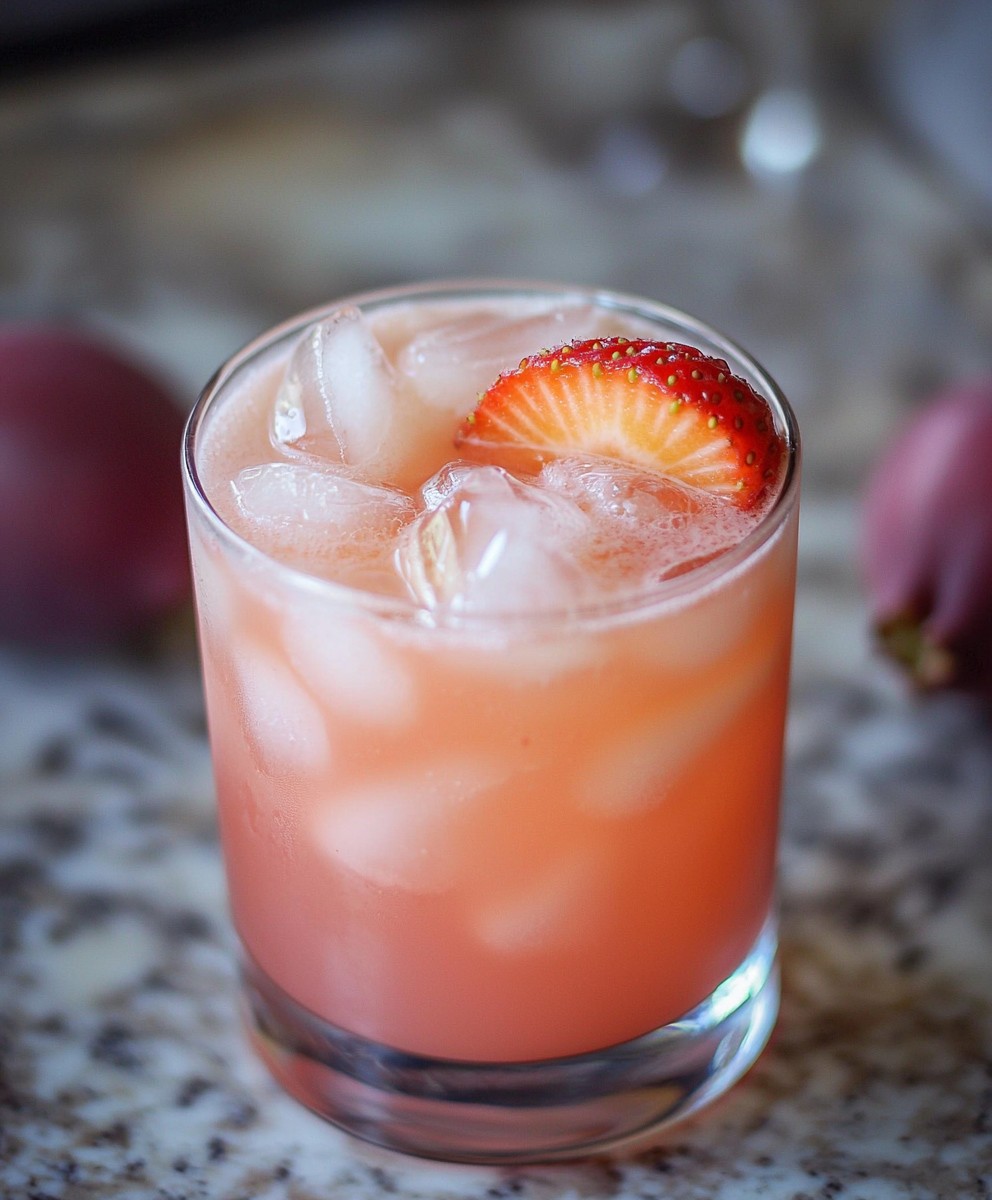 Limonade fraise figue de barbarie