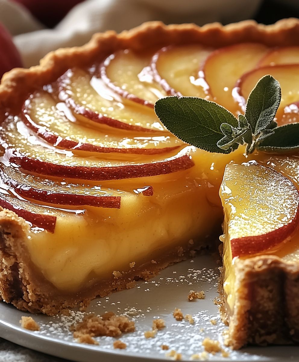 Tarte flan alsacienne aux pommes