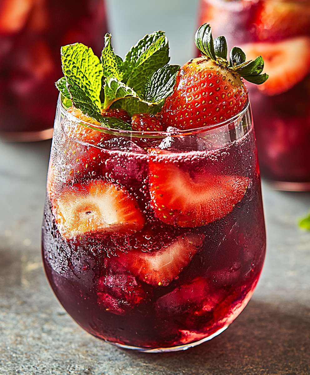 Sangria fraises épicées