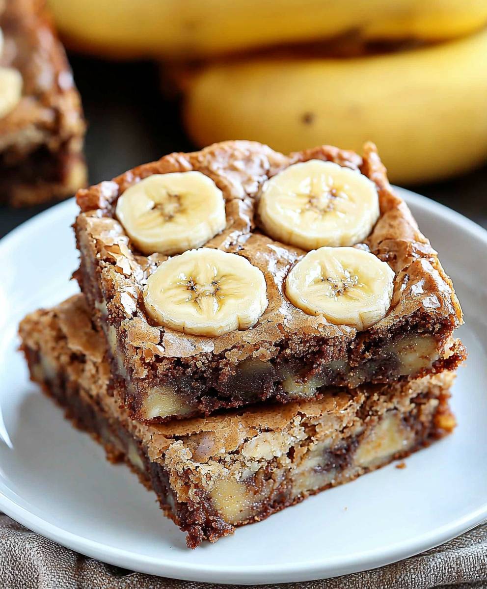 Brownies banane pain perdu