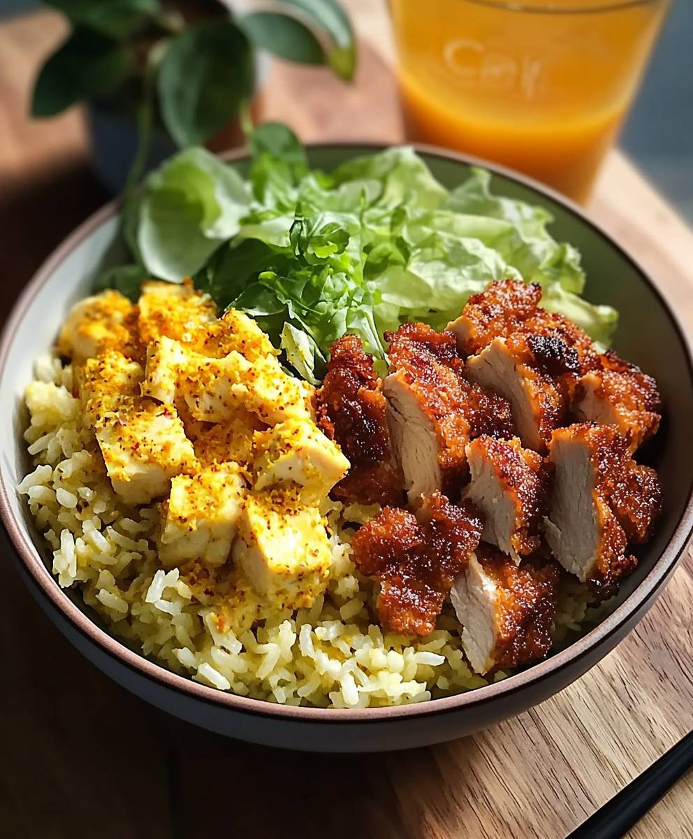 Bol riz poulet croustillant