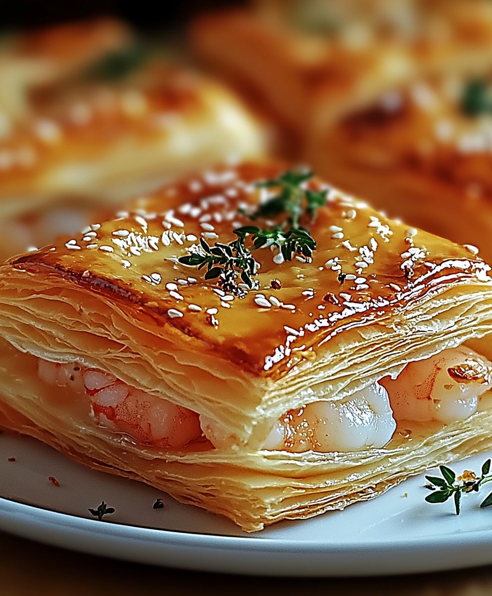 Feuilletés aux crevettes