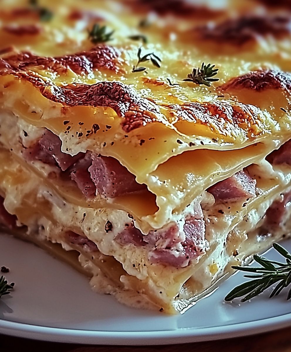 Lasagne jambon fromage