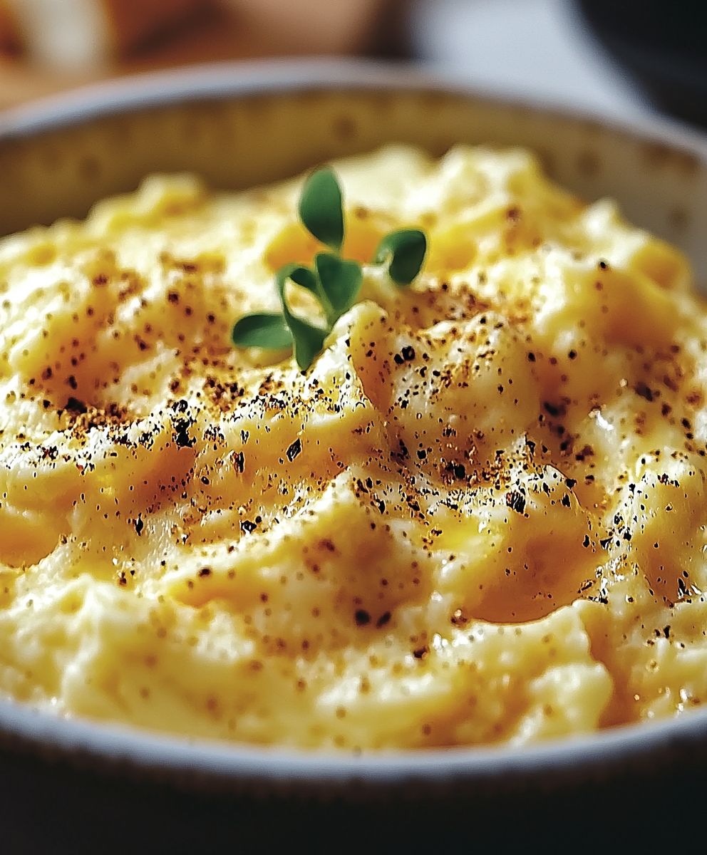 Oeufs brouillés onctueux