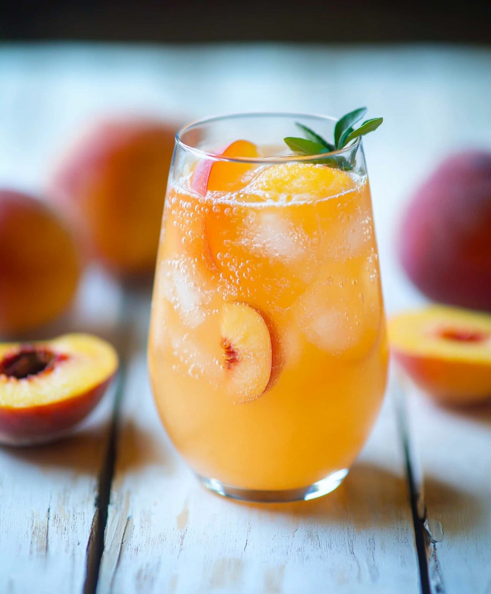 Limonade gingembre pêche