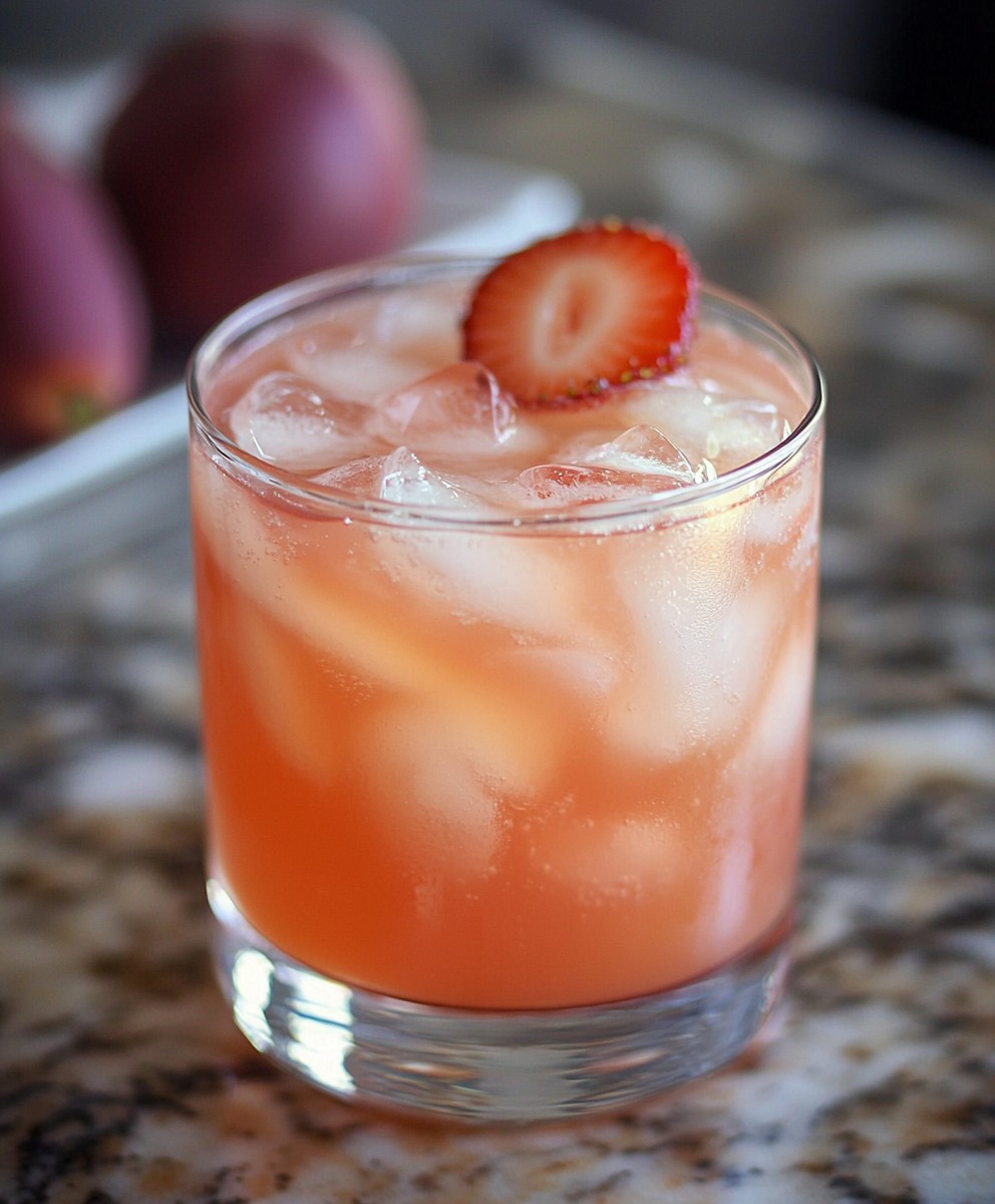 Limonade fraise figue de barbarie