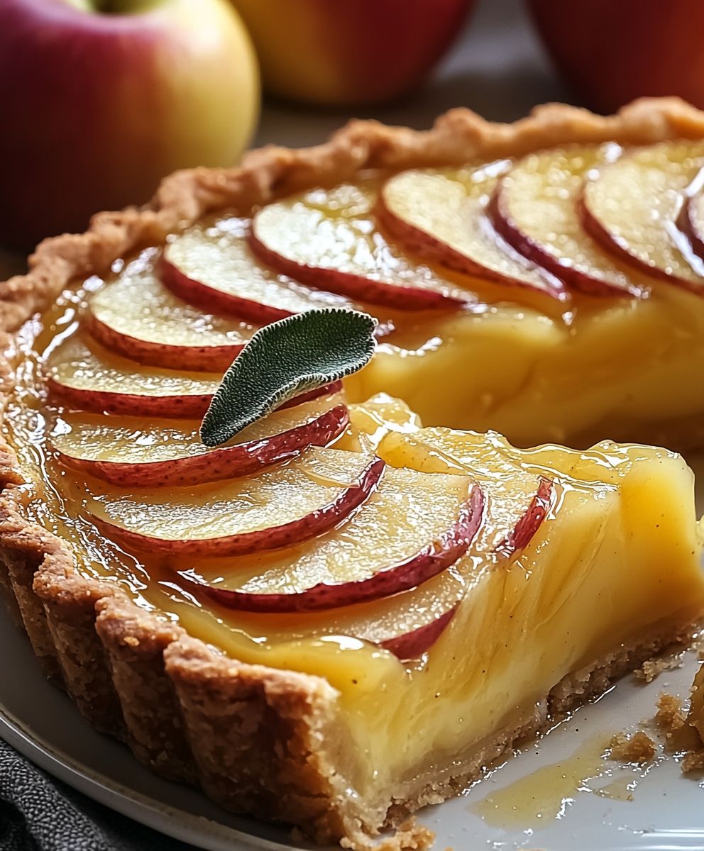 Tarte flan alsacienne aux pommes