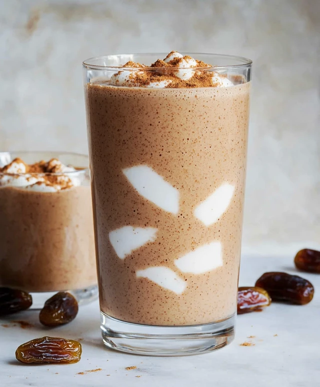 Smoothie cannelle dattes