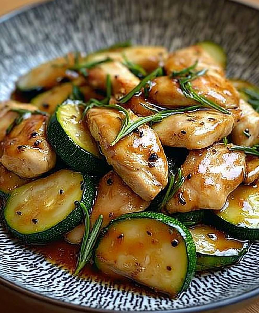 Sauté de Poulet Courgette