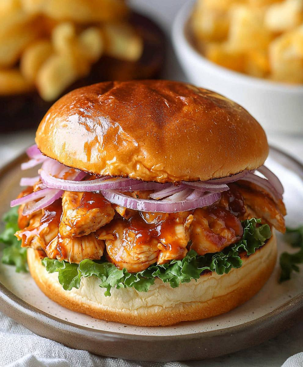 Sandwich poulet barbecue