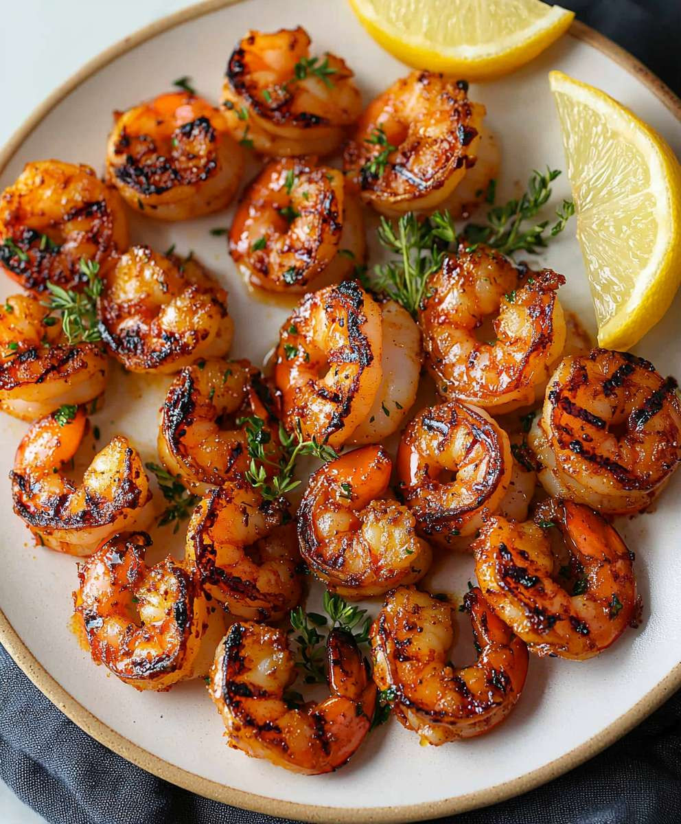 Crevettes grillées au barbecue