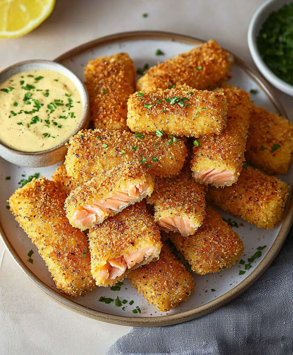 Bâtonnets de poisson au saumon
