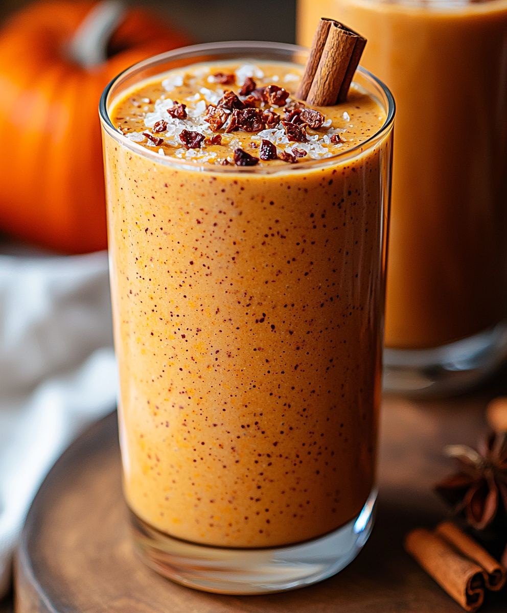 Smoothie à la citrouille sain
