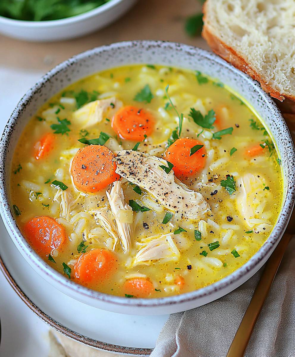 Soupe de poulet curative
