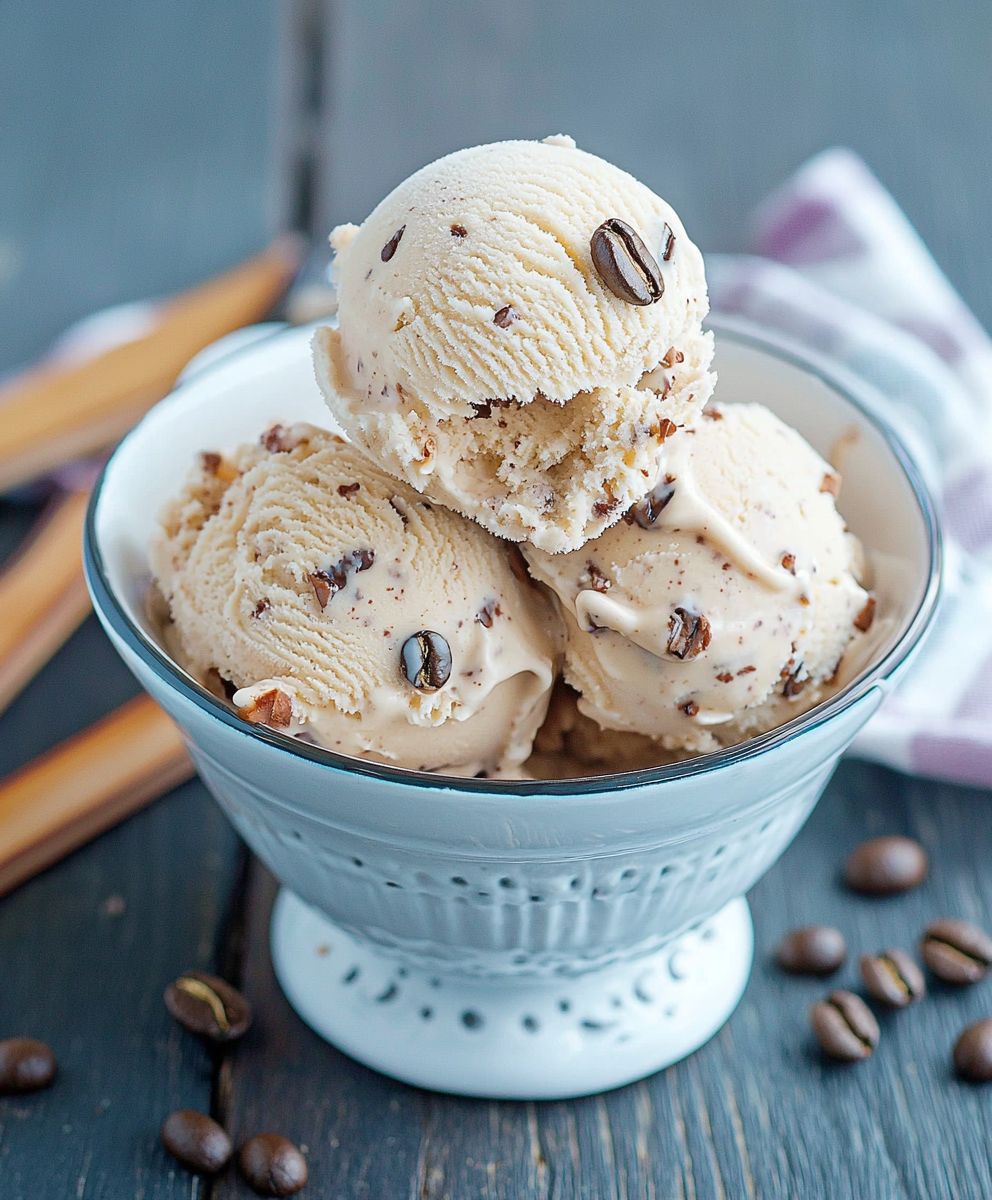 Glace au café maison