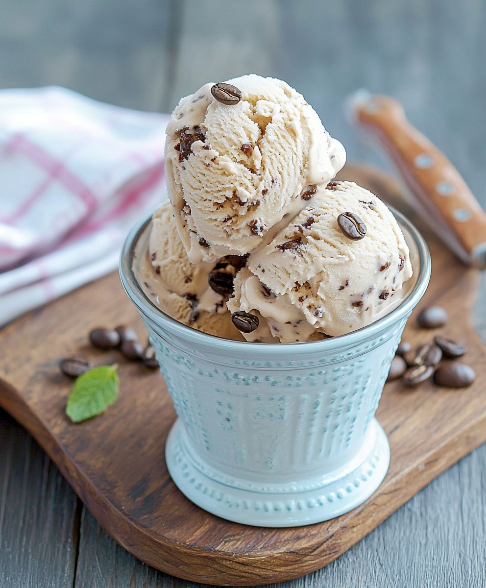 Glace au café maison