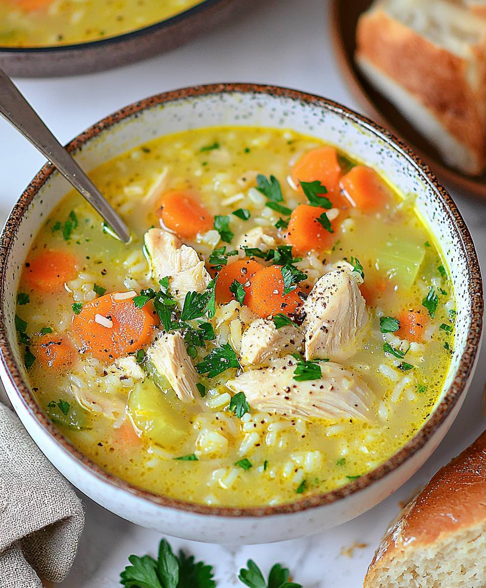 Soupe de poulet curative