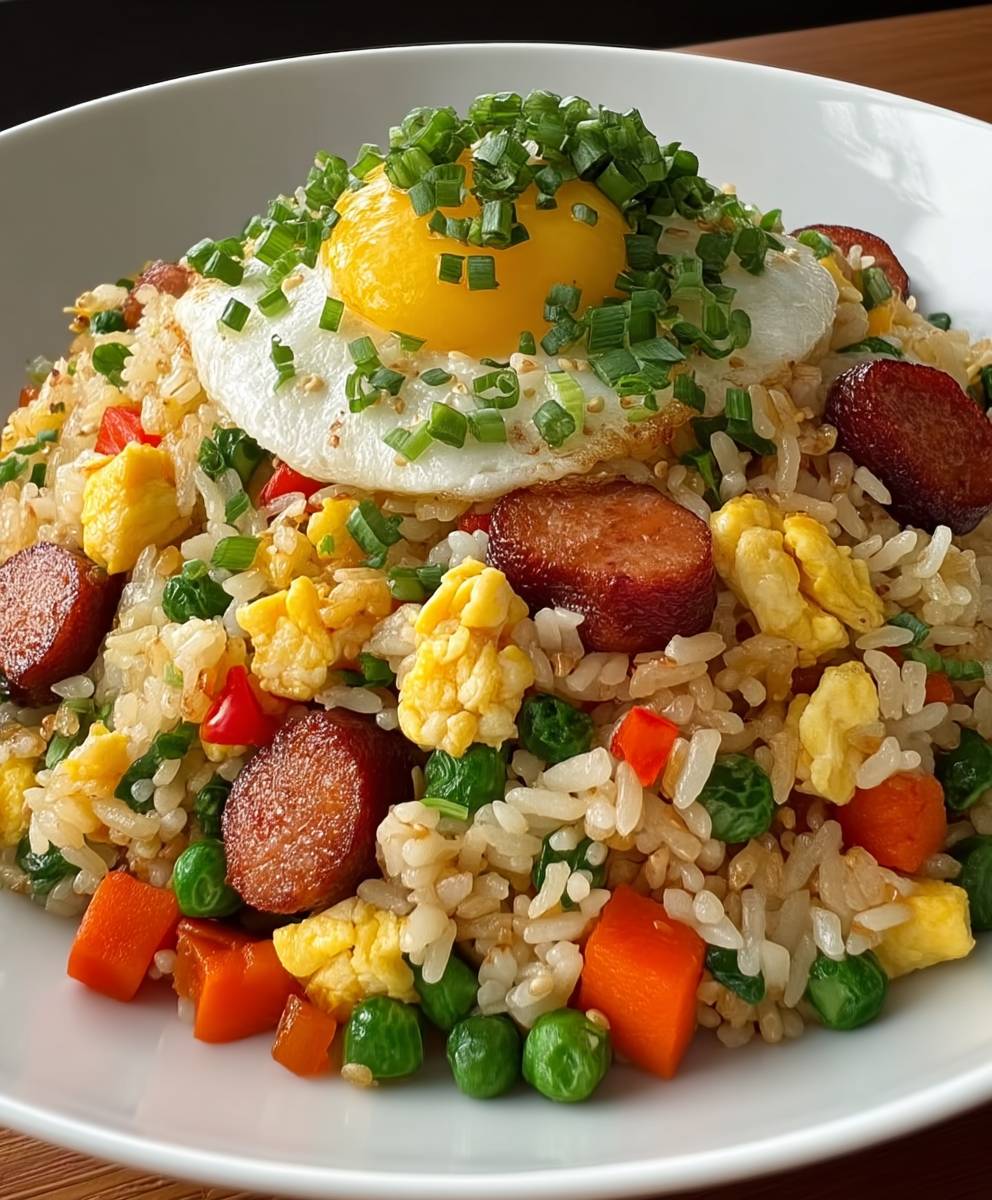 Riz frit petit déjeuner