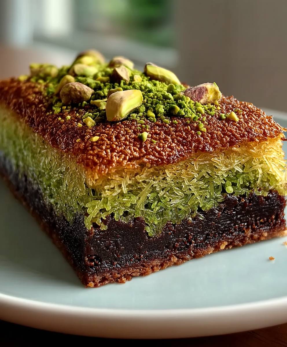 Brownie Kunafa Pistache