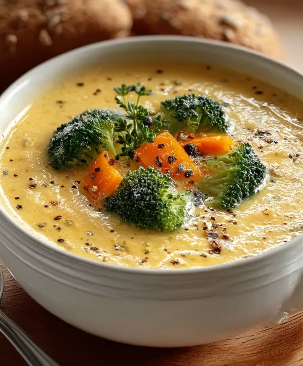 Soupe minceur brocoli cheddar