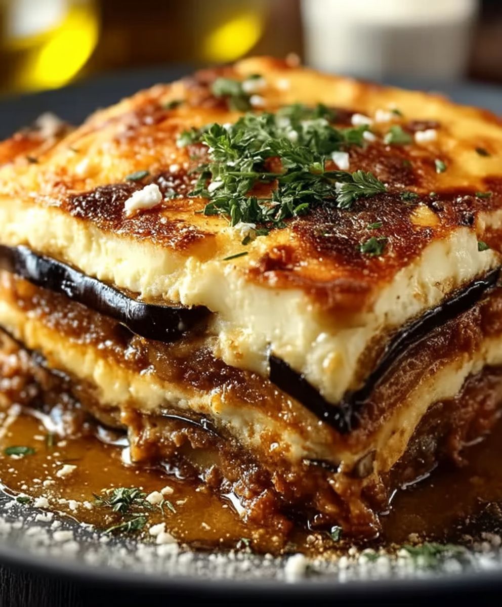 Moussaka grecque aubergines classique