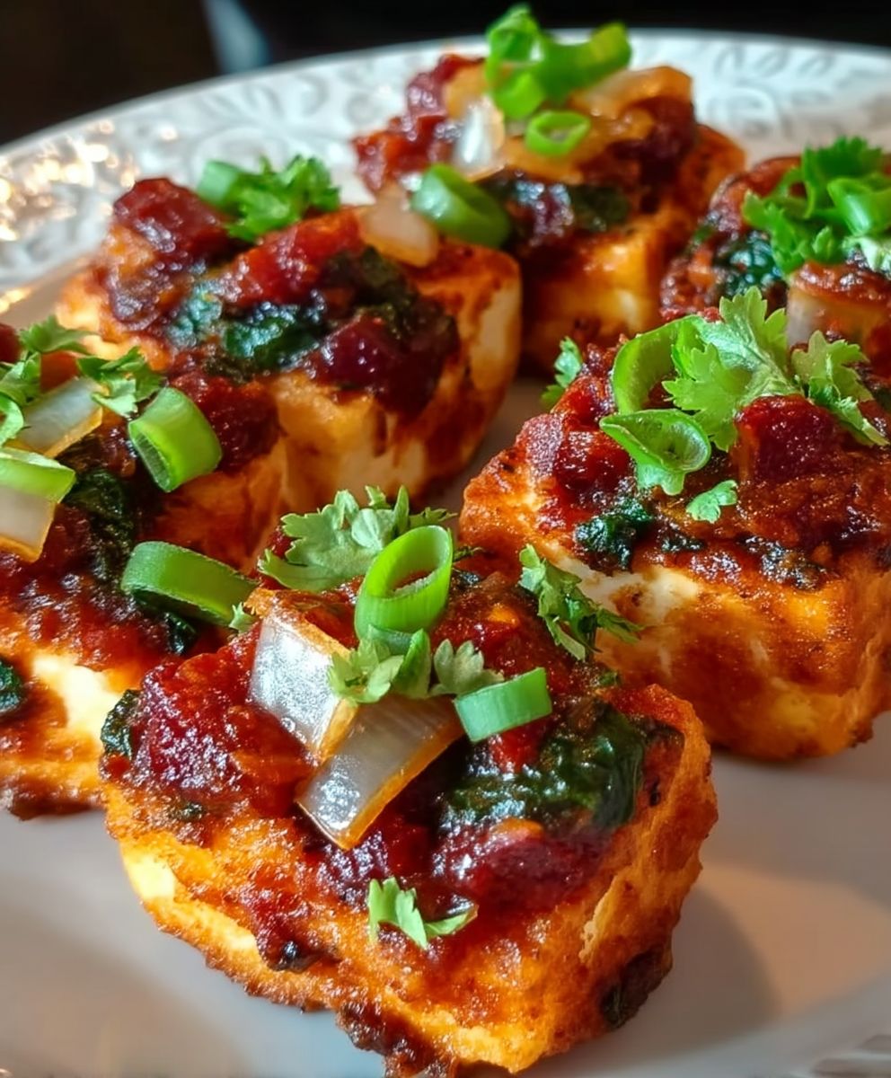 Paneer Schezwan bouchées