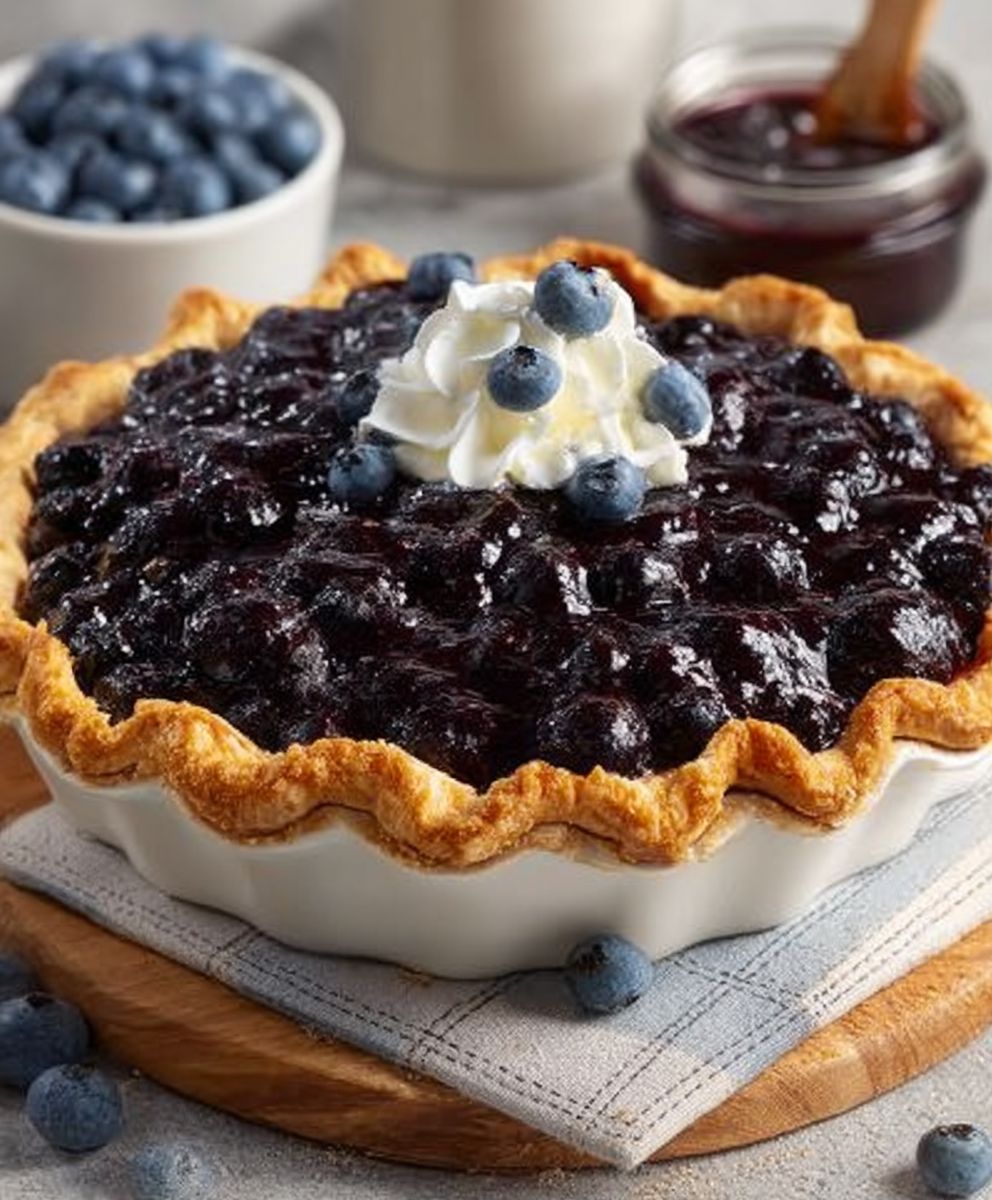 Tarte aux myrtilles