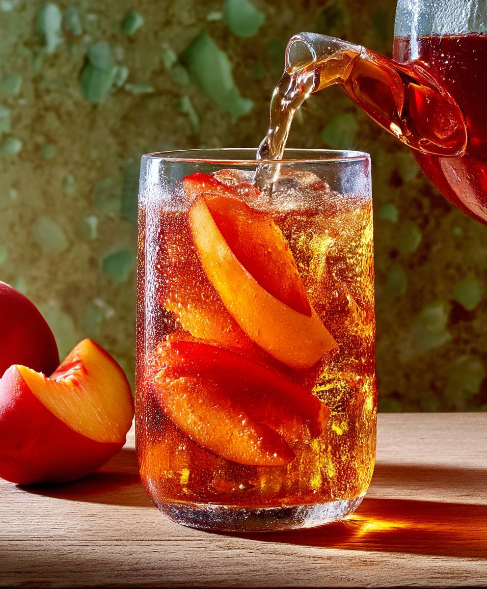Thé glacé bourbon pêche