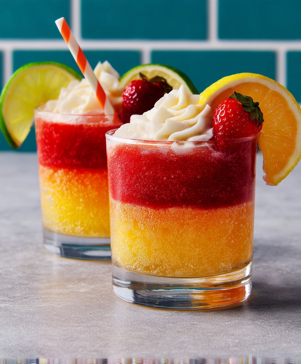 Limonade ombrée superposée