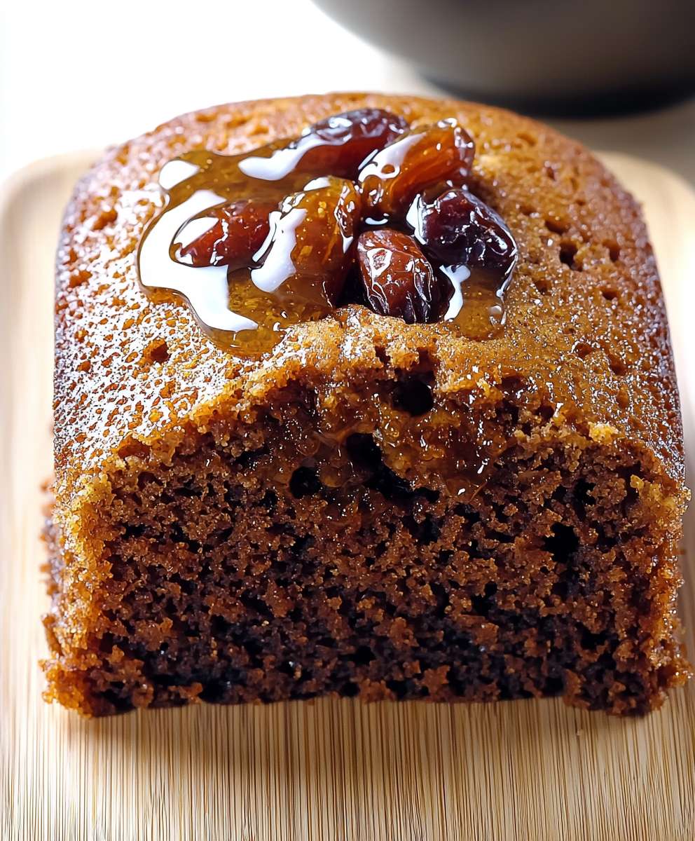 Gateau moelleux dattes miel cannelle