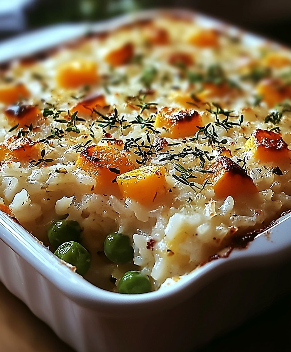 Gratin riz légumes hiver