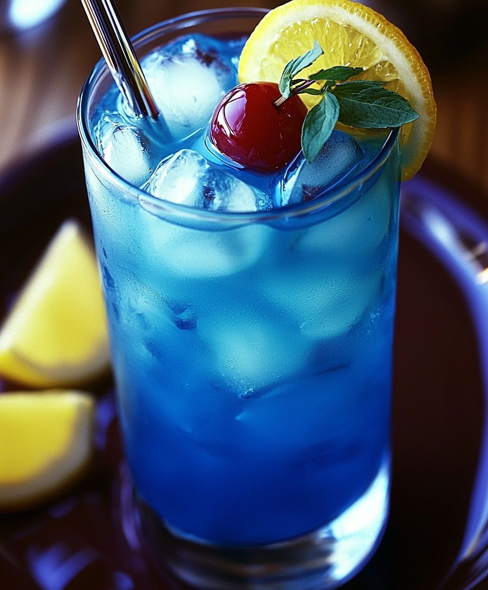 Blue Hawaiian Long Island cocktail