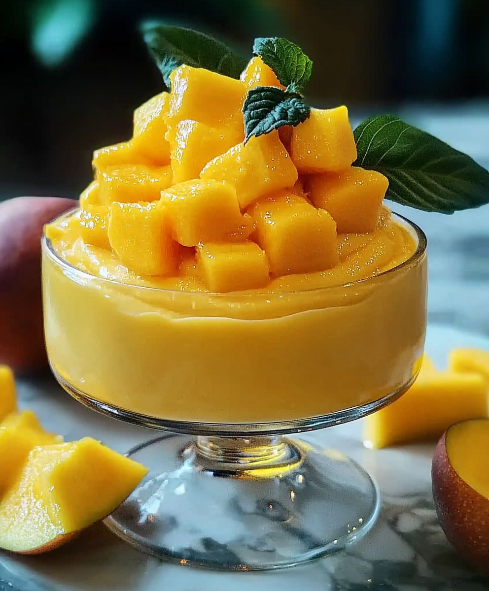 Mousse mangue facile