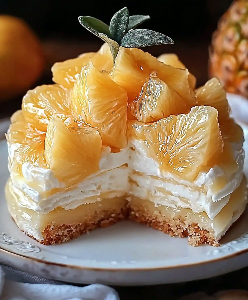 Gâteau des anges ananas deux ingrédients