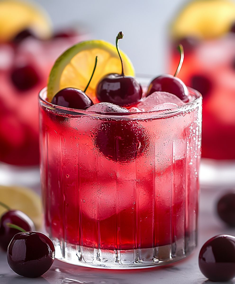 Limonade cerise maison