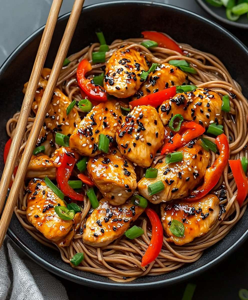 Poulet Teriyaki Soba