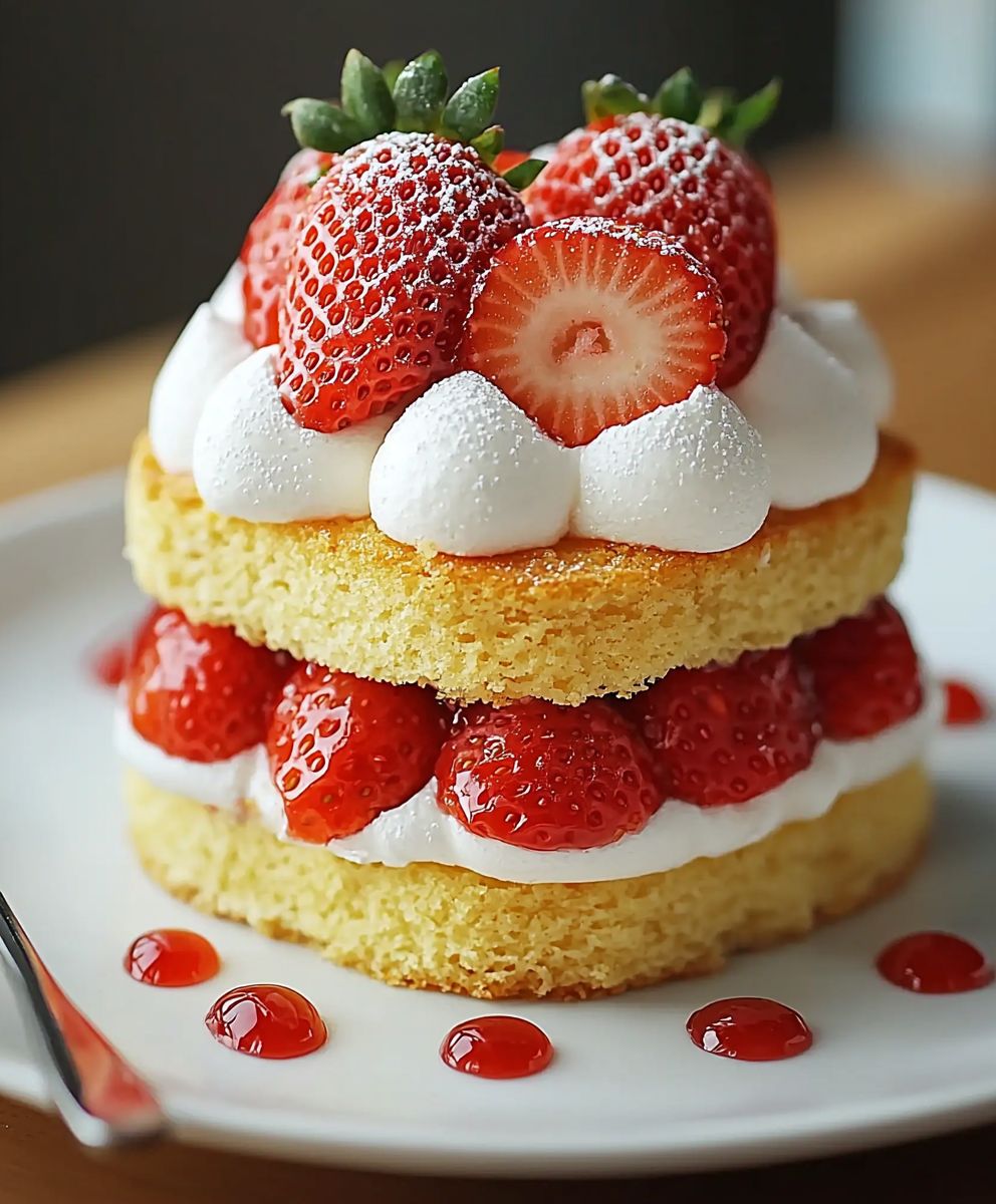 Shortcake aux fraises maison