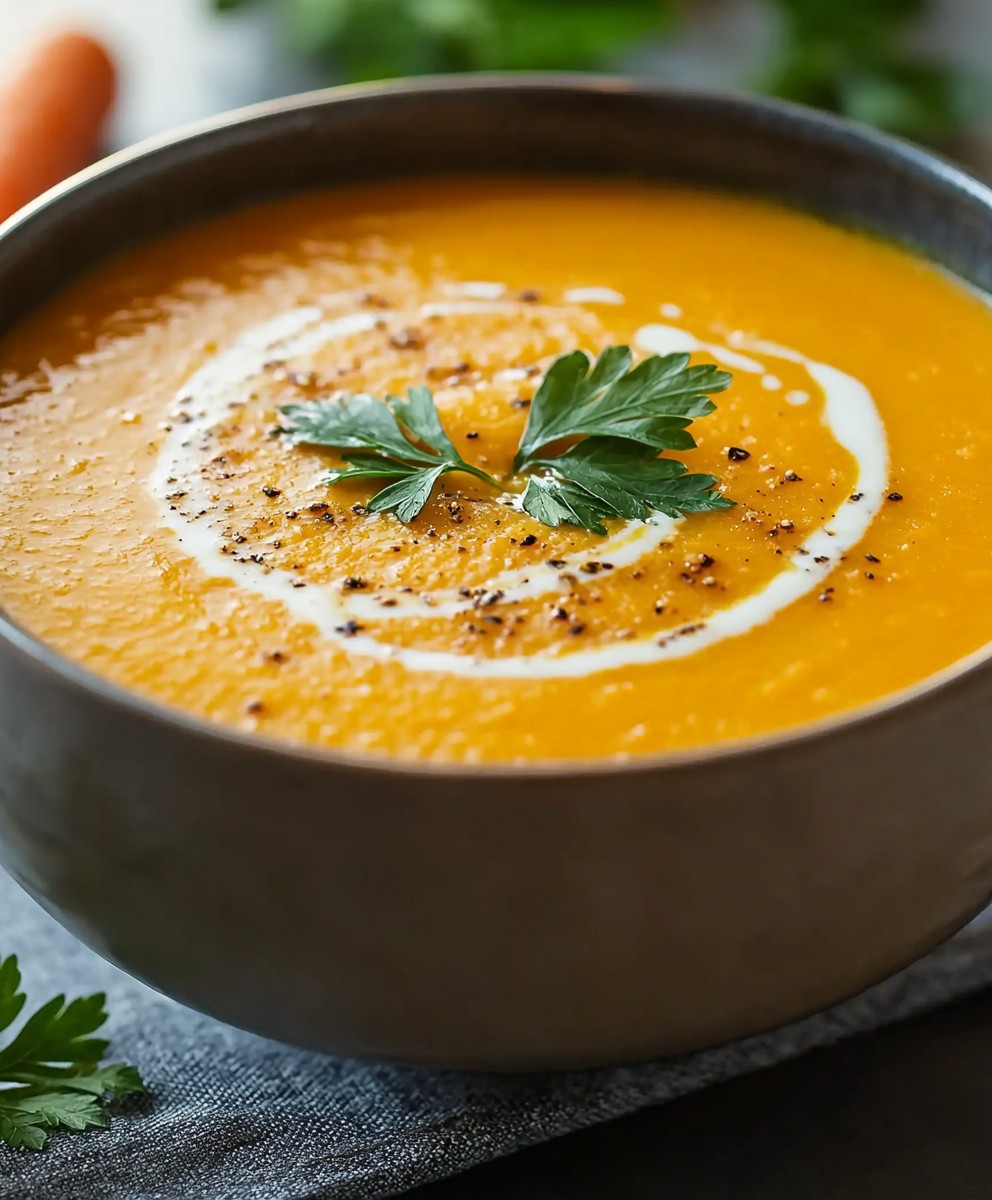 Soupe épicée carottes et gingembre