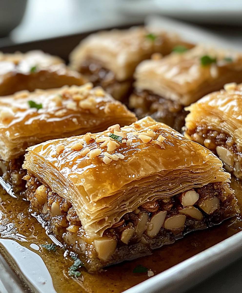 Baklava amandes miel
