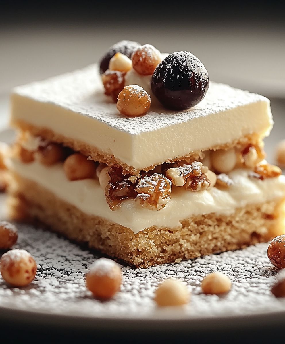 Dacquoise crème pralinée