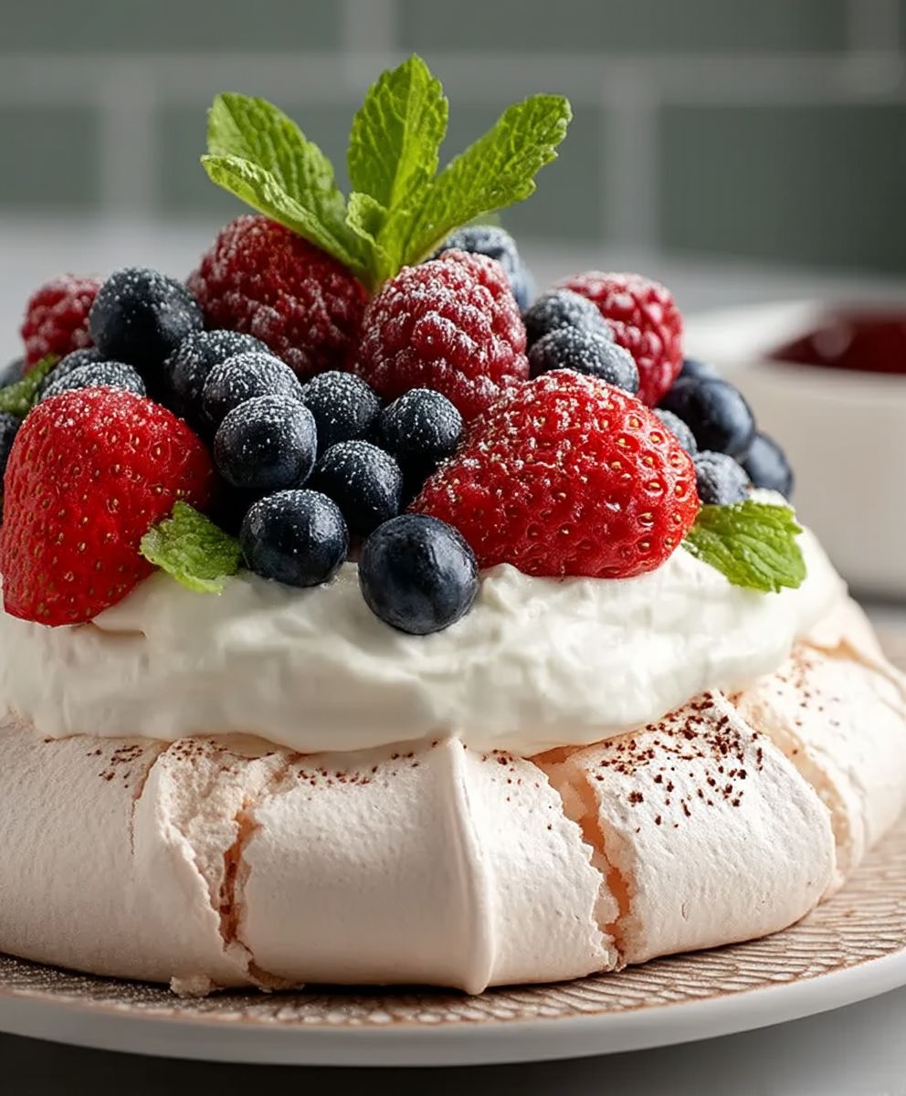 Pavlova aux baies